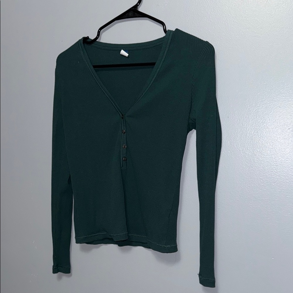 Old Navy Green Buttoned Shirt